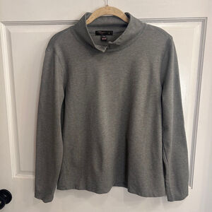 Women's Renuar Gray Long Sleeve Shirt Size M